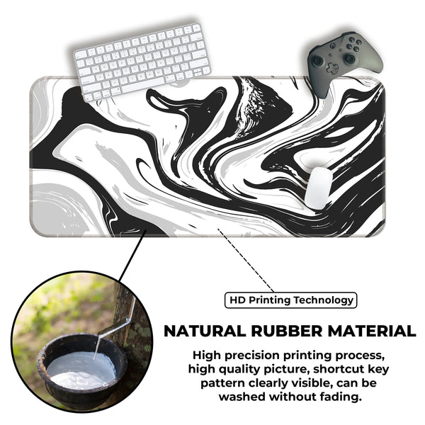 Monochrome Flow Deskmat