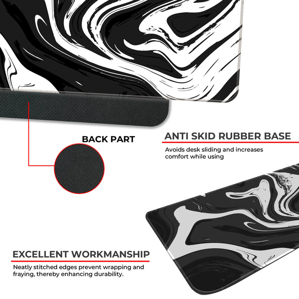 Monochrome Flow Deskmat