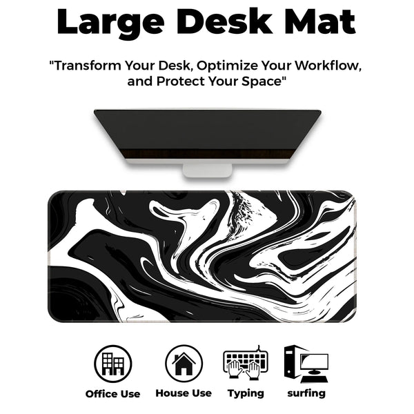 Monochrome Flow Deskmat