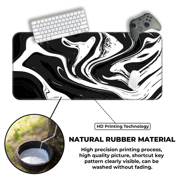 Monochrome Flow Deskmat