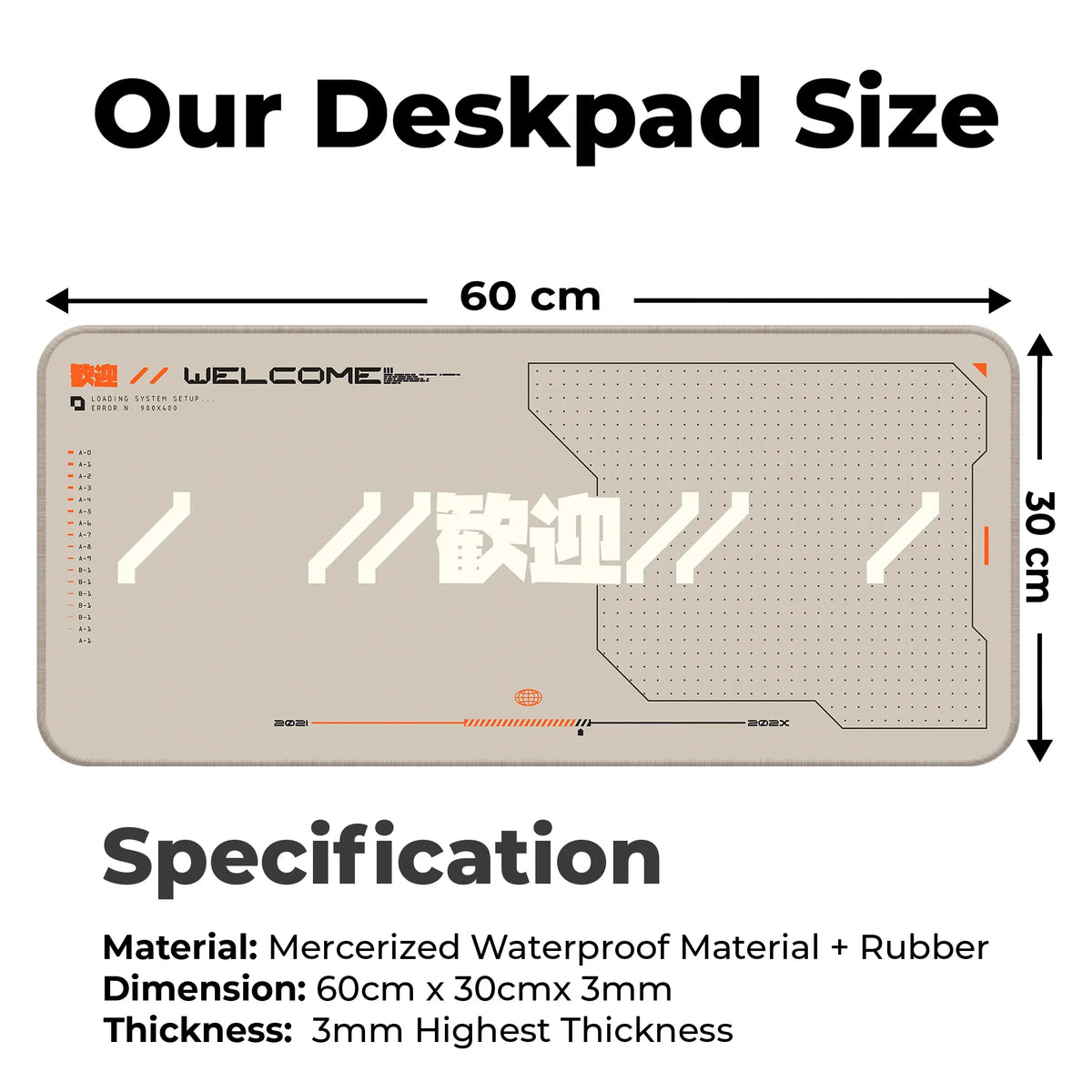 Neo-Tek Welcome Deskmat