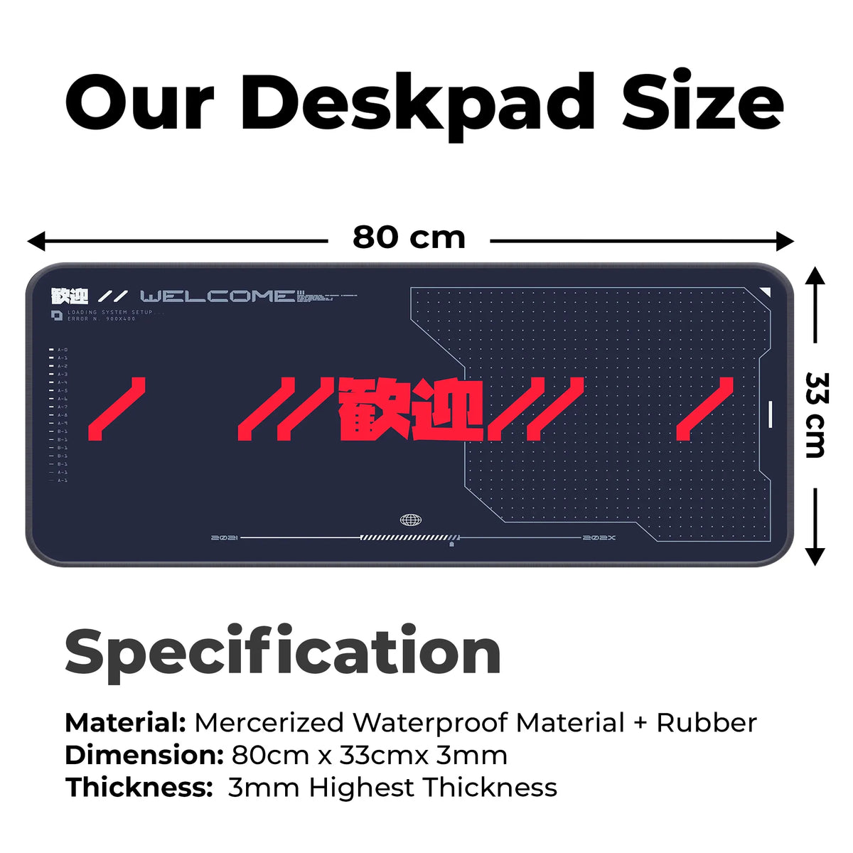 Neo-Tek Welcome Deskmat