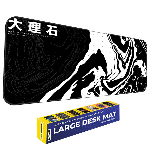 Neo Japanese Black & White Deskmat