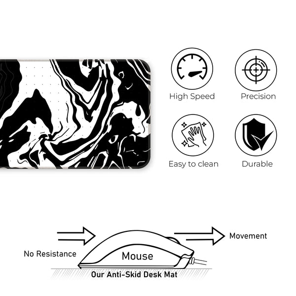 Neo Japanese Black & White Deskmat