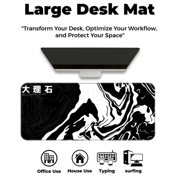 Neo Japanese Black & White Deskmat