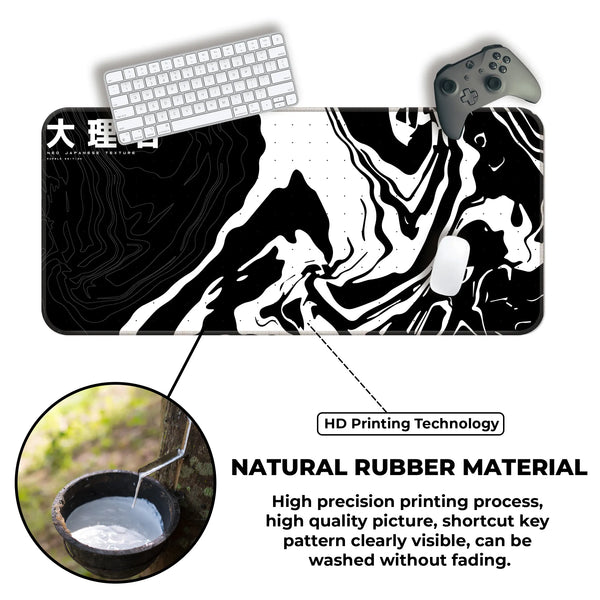 Neo Japanese Black & White Deskmat