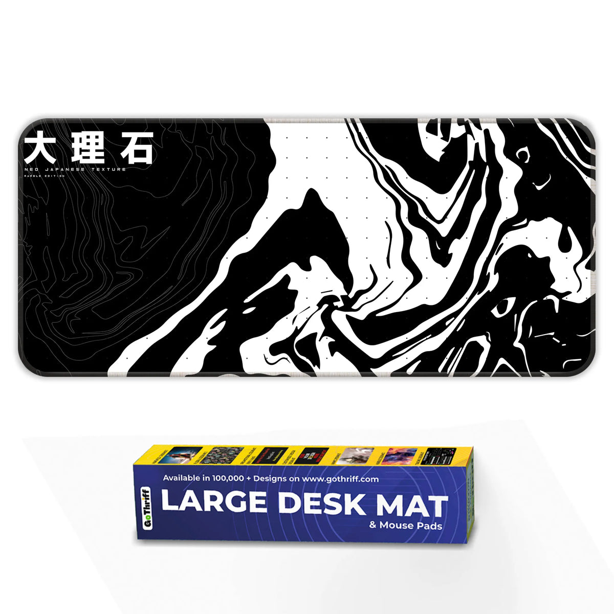Neo Japanese Black & White Deskmat