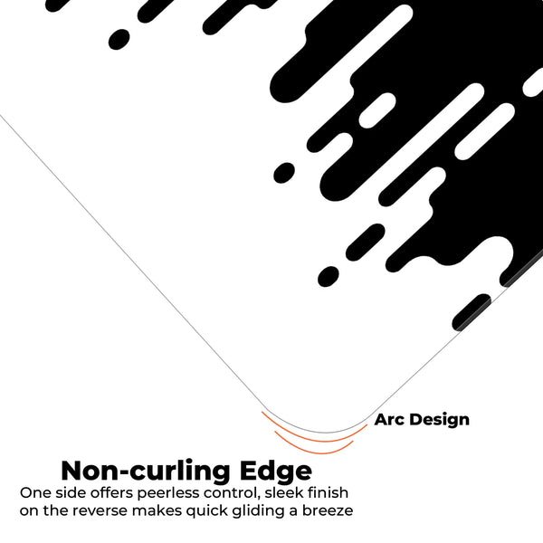 Monochrome Drip Deskmat