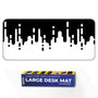 Monochrome Drip Deskmat