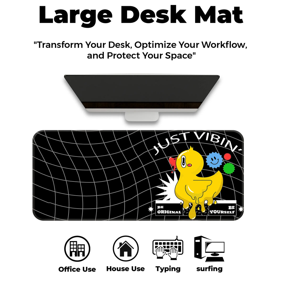 Just Vibin Duck Deskmat