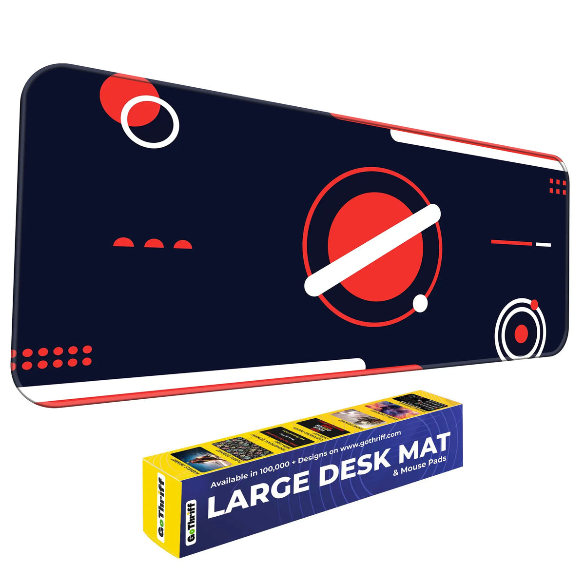 Red Orbit Geometric Deskmat