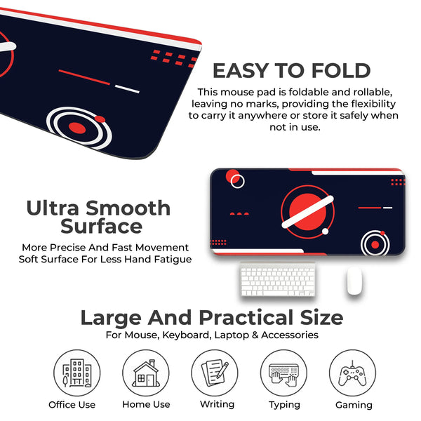 Red Orbit Geometric Deskmat