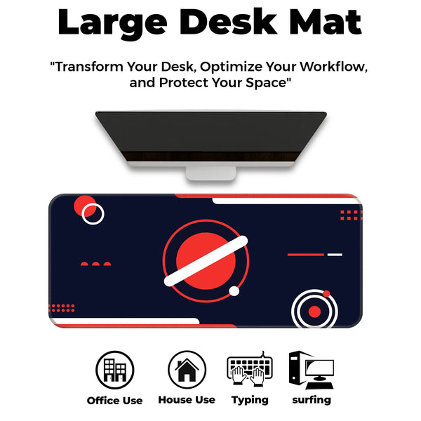 Red Orbit Geometric Deskmat