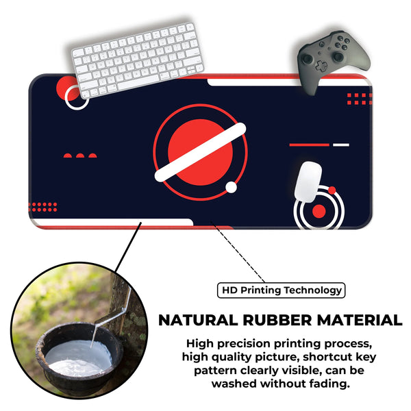 Red Orbit Geometric Deskmat