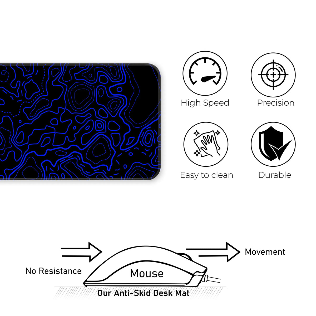 Topographic Deskmat