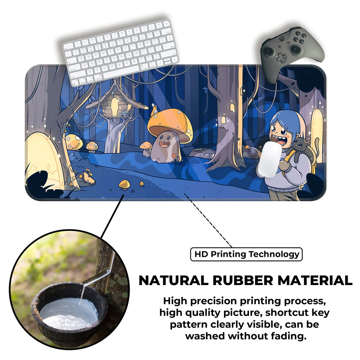 Whimsical Forest Deskmat