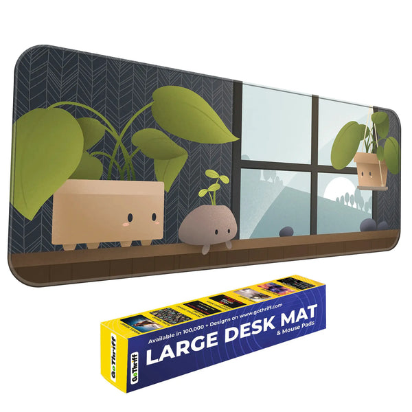 Cute Plant Friends Deskmat