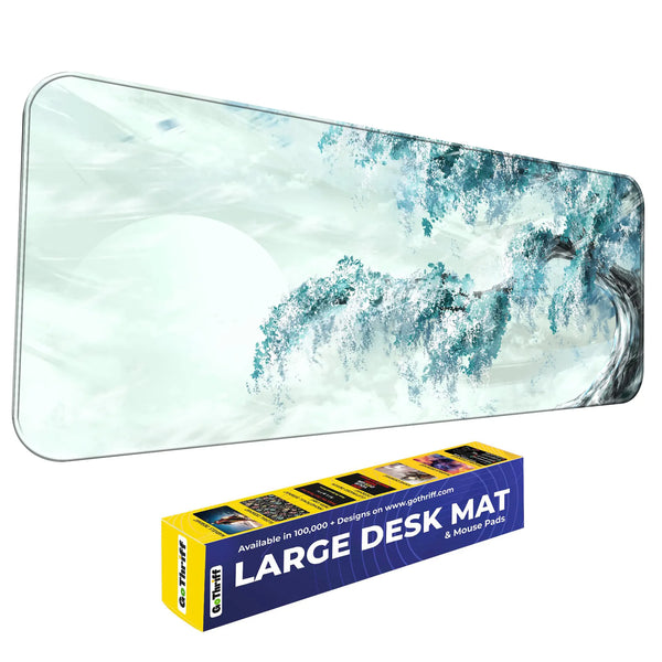 Watercolor Tree & Moon Deskmat