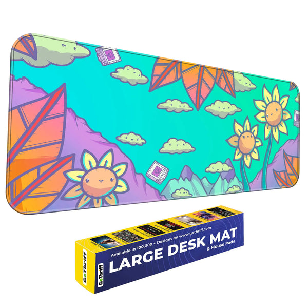 Kawaii Sunflower Deskmat