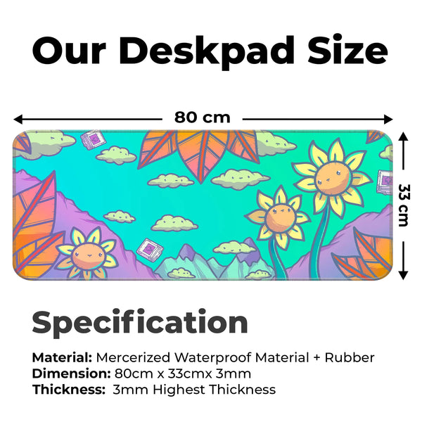 Kawaii Sunflower Deskmat
