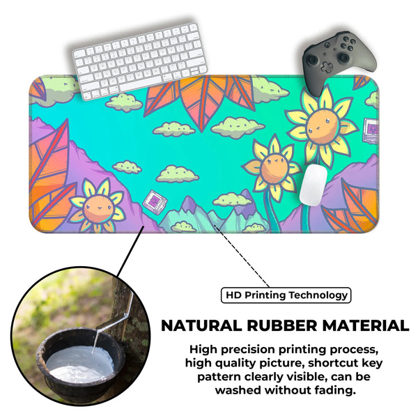 Kawaii Sunflower Deskmat