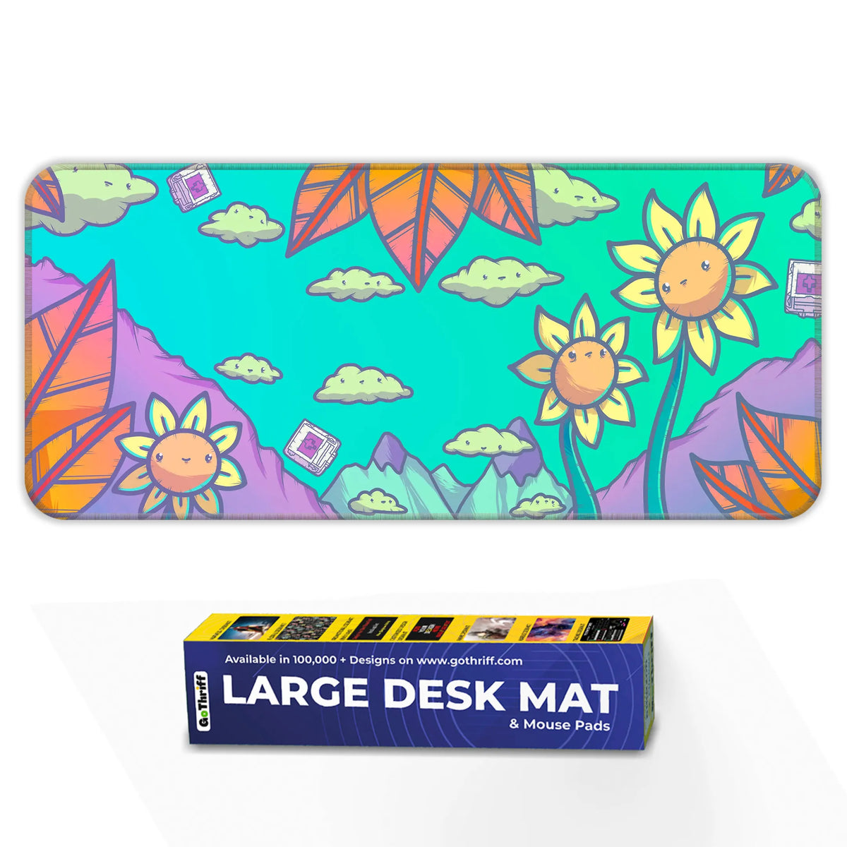 Kawaii Sunflower Deskmat