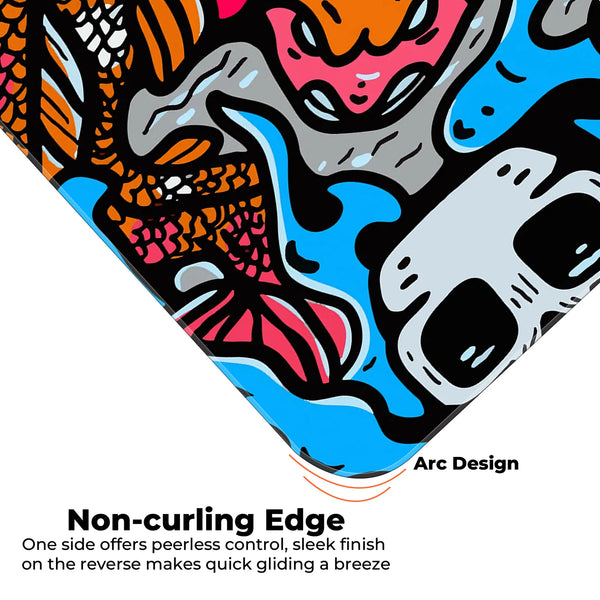 Samurai Koi & Skull Art Deskmat