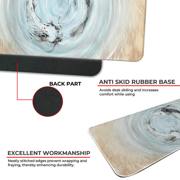 Zen Yin Yang Koi Fish Deskmat