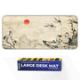 Japanese Crane Ink Art Deskmat