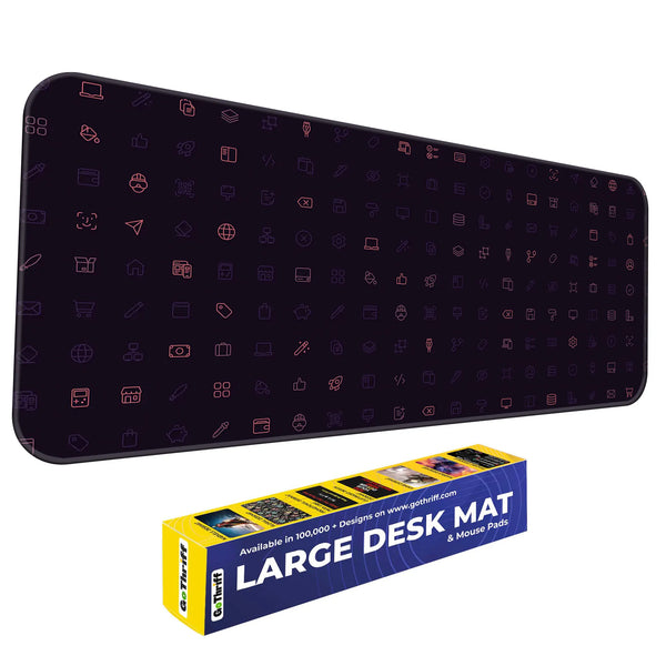 Cyber UI Icons Deskmat