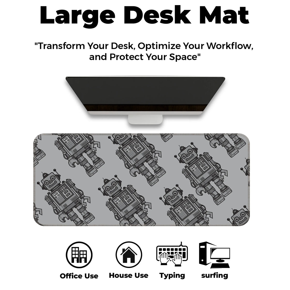 Retro Robot Deskmat