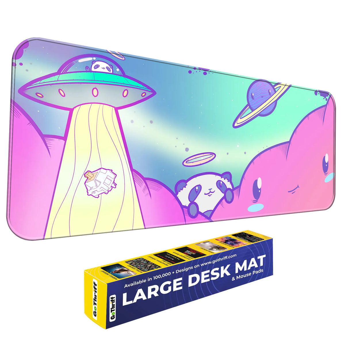 Kawaii Space Panda Deskmat