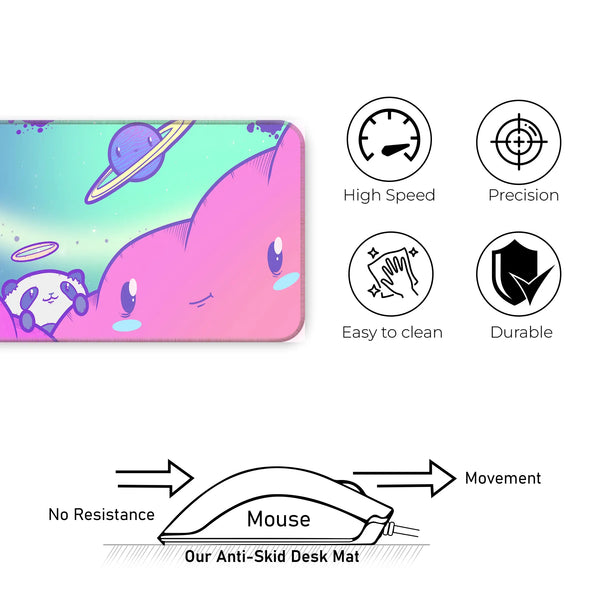 Kawaii Space Panda Deskmat