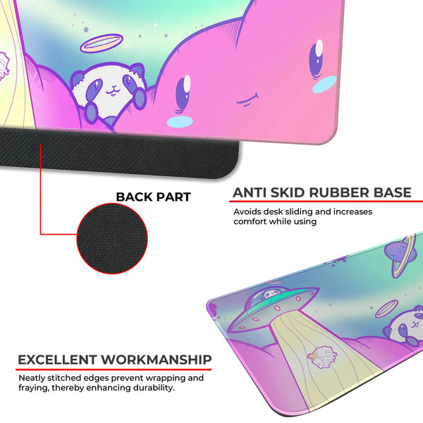 Kawaii Space Panda Deskmat