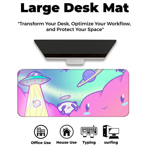 Kawaii Space Panda Deskmat