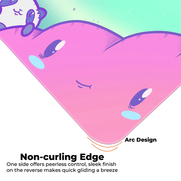 Kawaii Space Panda Deskmat