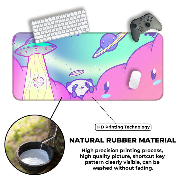 Kawaii Space Panda Deskmat
