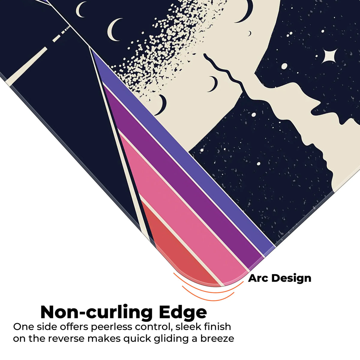 Retro Moon Road Deskmat