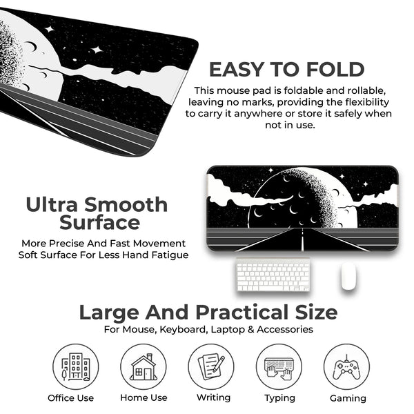Retro Moon Road Deskmat