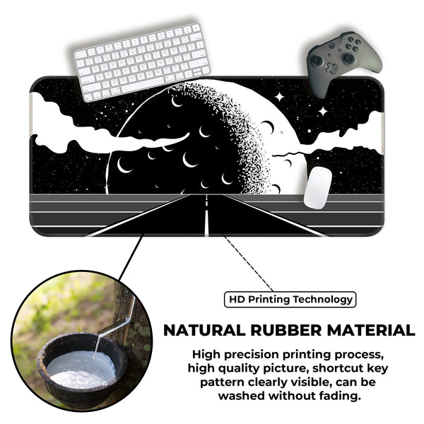 Retro Moon Road Deskmat