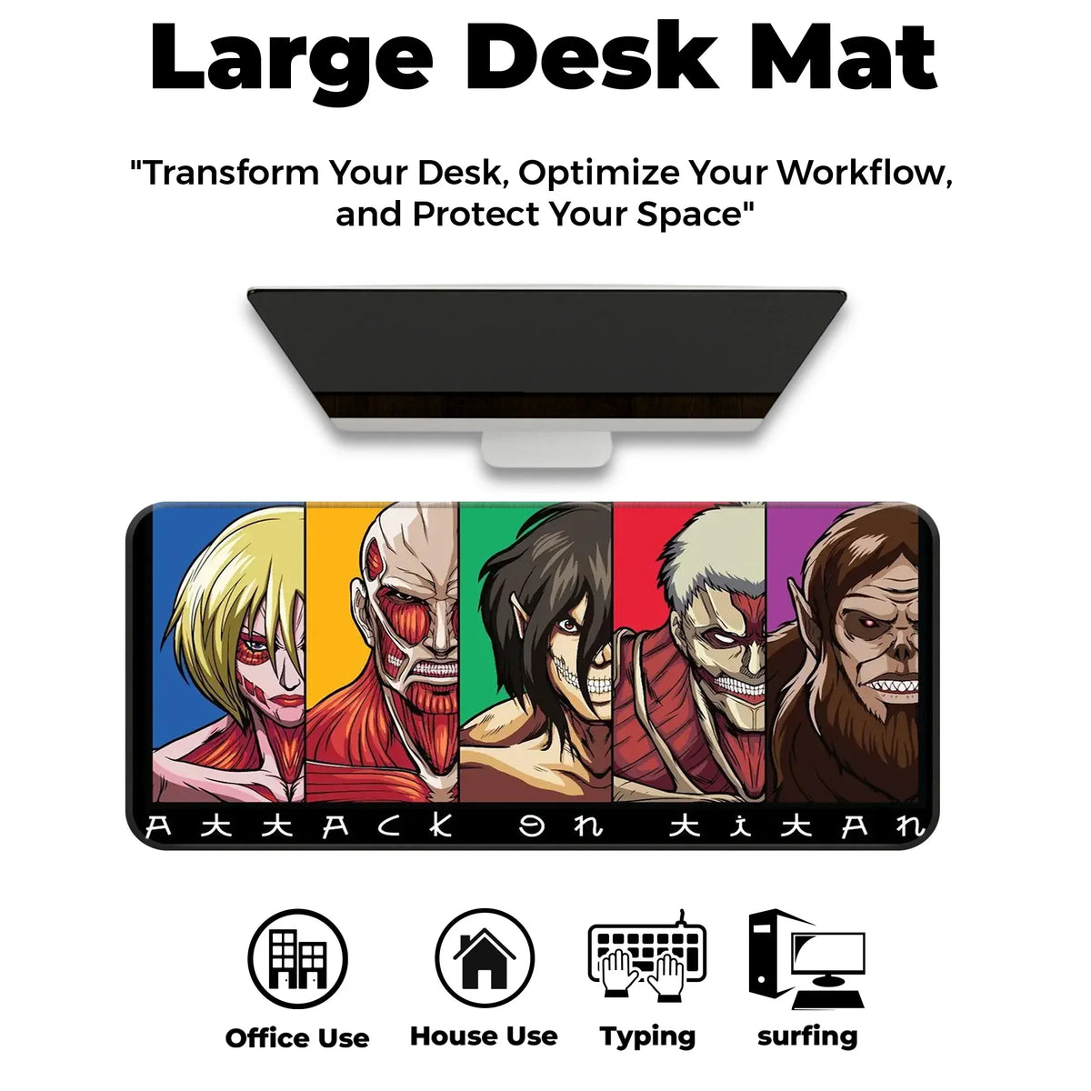 Attack On Titan Deskmat