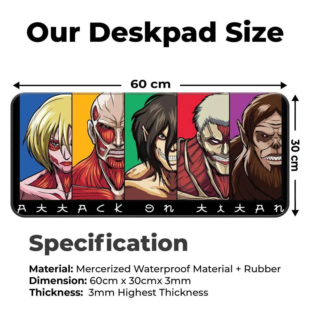 Attack On Titan Deskmat