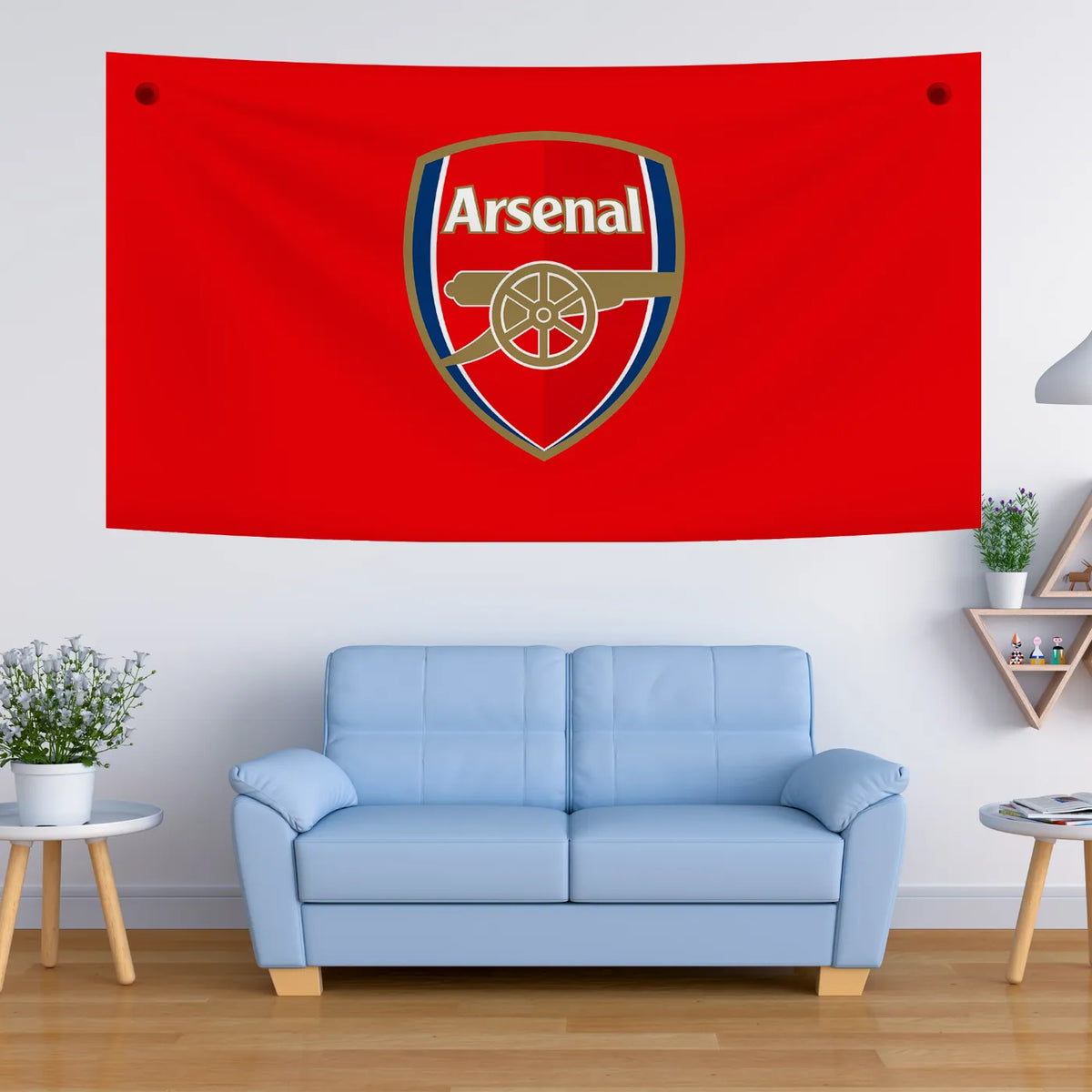 Arsenal Club Emblem Wall Art – Heritage Bold Red Tapestry