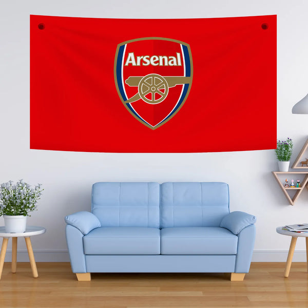 Arsenal Club Emblem Wall Art – Heritage Bold Red Tapestry