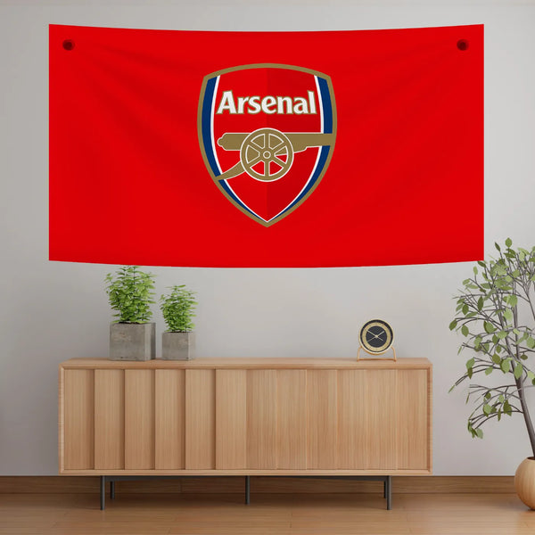 Arsenal Club Emblem Wall Art – Heritage Bold Red Tapestry
