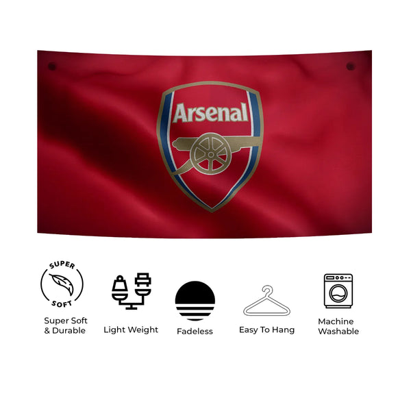 Arsenal Glory Crest – Classic Red Edition Tapestry
