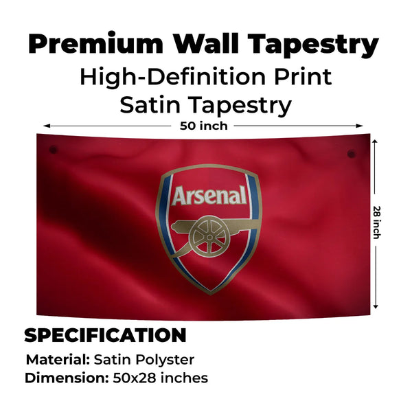Arsenal Glory Crest – Classic Red Edition Tapestry
