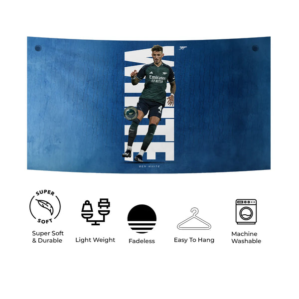 Ben White Arsenal – Blue Power Edition Tapestry