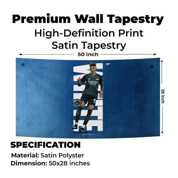 Ben White Arsenal – Blue Power Edition Tapestry