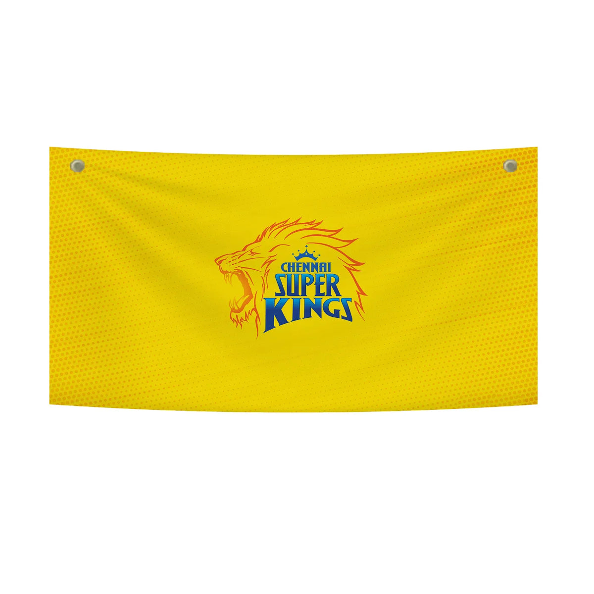 CSK Lion Emblem – Bold Yellow Legacy Design Tapestry